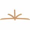 Ekena Millwork Davenport Timber Gable Bracket, Western Red Cedar, 84"W x 42"H x 1 1/2"D x 3 1/2"F, 12/12 Pitch GBW084X42X0204DAV00SWR - alternate 3